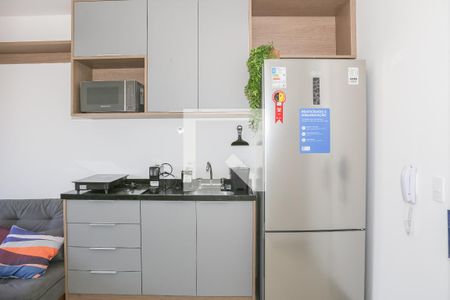 Sala e Cozinha de kitnet/studio para alugar com 1 quarto, 33m² em Perdizes, São Paulo