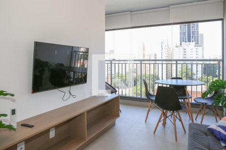 Sala e Cozinha de kitnet/studio para alugar com 1 quarto, 33m² em Perdizes, São Paulo