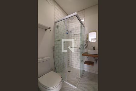 Banheiro Social e Área de Serviço  de kitnet/studio à venda com 1 quarto, 35m² em Rudge Ramos, São Bernardo do Campo