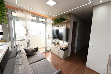 Sala de apartamento para alugar com 2 quartos, 68m² em Jk, Contagem