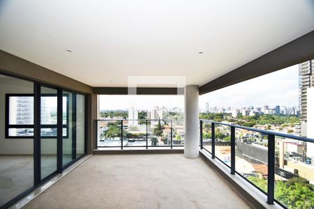 varanda Sala de apartamento à venda com 3 quartos, 174m² em Pinheiros, São Paulo