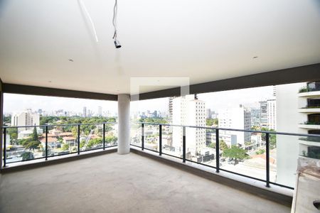 varanda Sala de apartamento à venda com 3 quartos, 174m² em Pinheiros, São Paulo