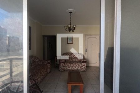 Varanda da Sala de apartamento para alugar com 1 quarto, 102m² em Gonzaga, Santos