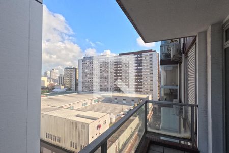 Varanda da Sala de apartamento para alugar com 1 quarto, 102m² em Gonzaga, Santos