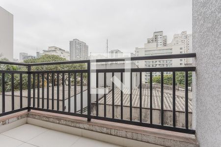 Varanda do Studio de apartamento para alugar com 0 quarto, 28m² em Pinheiros, São Paulo