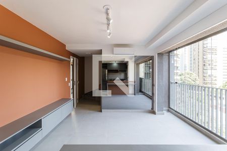 Sala de apartamento para alugar com 2 quartos, 85m² em Indianópolis, São Paulo