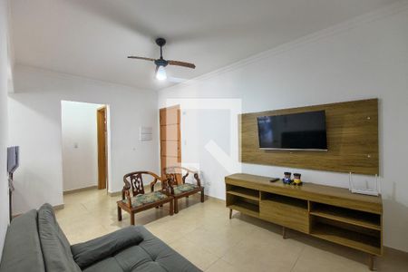Sala de apartamento para alugar com 1 quarto, 50m² em Caiçara, Praia Grande