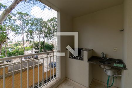 Varanda gourmet de apartamento à venda com 3 quartos, 75m² em Vila Paulo Silas, São Paulo