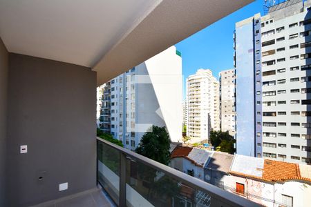 varanda Sala quarto de kitnet/studio à venda com 1 quarto, 25m² em Pinheiros, São Paulo
