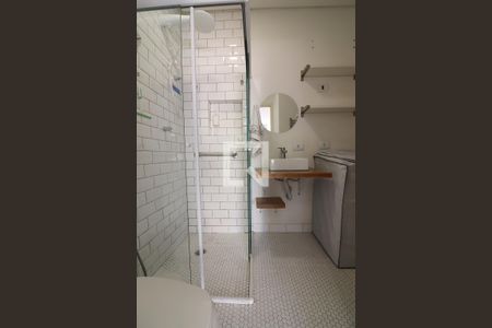 Banheiro Social e Área de Serviço de kitnet/studio à venda com 1 quarto, 38m² em Rudge Ramos, São Bernardo do Campo