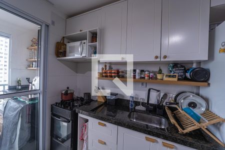 Sala/Cozinha de apartamento à venda com 2 quartos, 47m² em Vila Ré, São Paulo