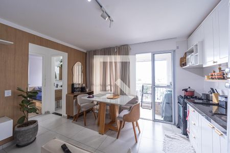 Sala/Cozinha de apartamento à venda com 2 quartos, 47m² em Vila Ré, São Paulo