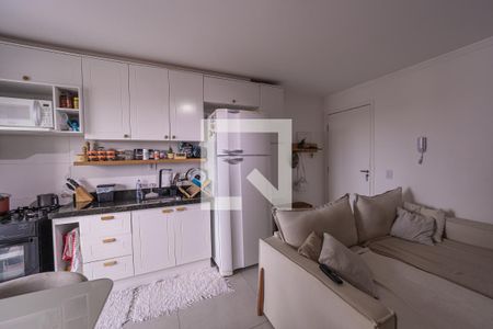 Sala/Cozinha de apartamento à venda com 2 quartos, 47m² em Vila Ré, São Paulo
