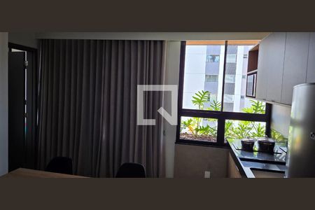 Sala  de apartamento à venda com 1 quarto, 29m² em Lourdes, Belo Horizonte
