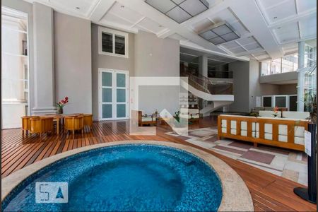 Área comum - Salão de festas de apartamento para alugar com 1 quarto, 57m² em Moema, São Paulo