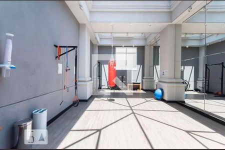 Área comum - Academia de apartamento para alugar com 1 quarto, 57m² em Moema, São Paulo