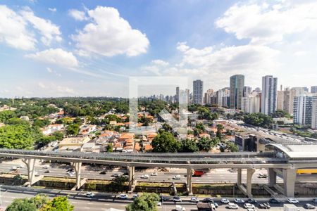 Varanda Vista de apartamento à venda com 1 quarto, 50m² em Campo Belo, São Paulo