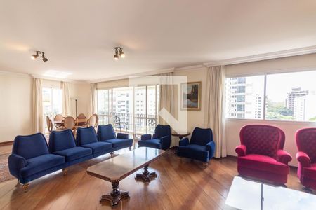 Sala de apartamento para alugar com 3 quartos, 252m² em Moema, São Paulo