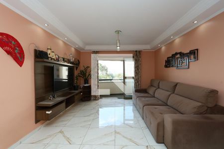 sala  de apartamento à venda com 3 quartos, 117m² em Chácara Agrindus, Taboão da Serra