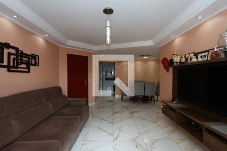 sala  de apartamento à venda com 3 quartos, 117m² em Chácara Agrindus, Taboão da Serra