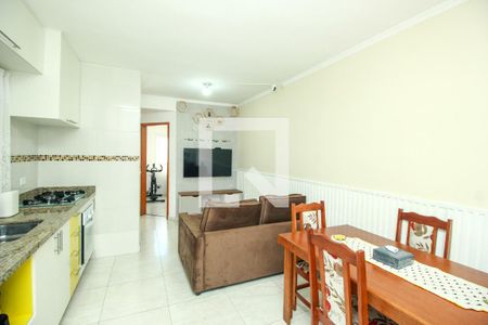 Sala/Cozinha de apartamento à venda com 2 quartos, 50m² em Vila Pires, Santo André