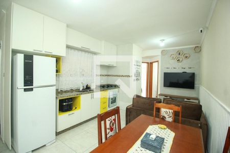 Sala/Cozinha de apartamento à venda com 2 quartos, 50m² em Vila Pires, Santo André