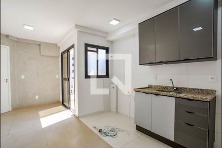 Sala/Cozinha de apartamento à venda com 1 quarto, 50m² em Vila Valparaíso, Santo André