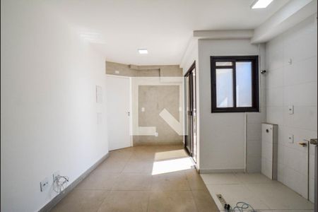 Sala/Cozinha de apartamento à venda com 1 quarto, 50m² em Vila Valparaíso, Santo André