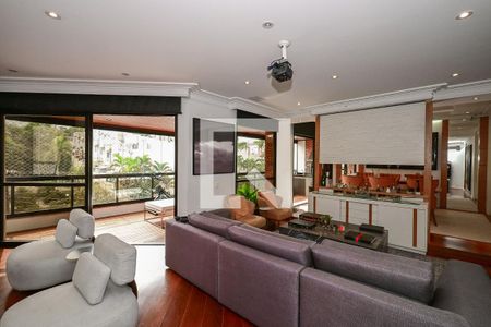 Sala de apartamento à venda com 4 quartos, 246m² em Real Parque, São Paulo