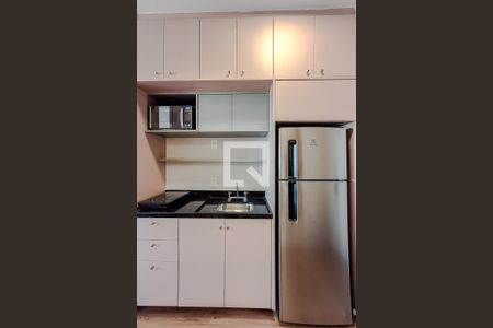 Cozinha de kitnet/studio para alugar com 1 quarto, 25m² em Vila Mariana, São Paulo