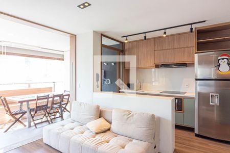 Sala de apartamento para alugar com 1 quarto, 47m² em Vila Nova Conceição, São Paulo