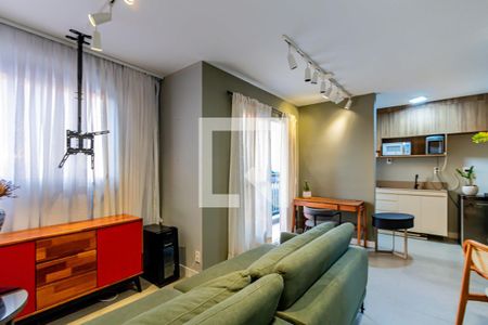 Sala de apartamento para alugar com 1 quarto, 40m² em Boaçava, São Paulo