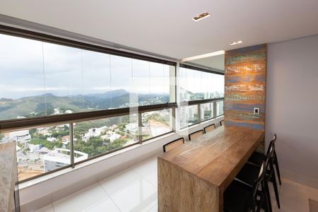 Varanda da Sala 1 de apartamento para alugar com 2 quartos, 100m² em Vila da Serra, Nova Lima