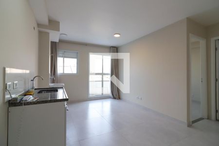 Sala/Cozinha e Área de Serviço de apartamento à venda com 1 quarto, 30m² em Vila Guilhermina, São Paulo