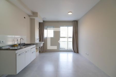 Sala/Cozinha e Área de Serviço de apartamento à venda com 1 quarto, 30m² em Vila Guilhermina, São Paulo