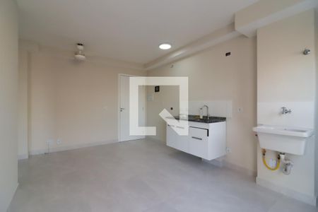 Sala/Cozinha e Área de Serviço de apartamento à venda com 1 quarto, 30m² em Vila Guilhermina, São Paulo