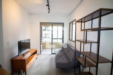 Sala / Sala de Jantar de apartamento para alugar com 1 quarto, 42m² em Brooklin, São Paulo