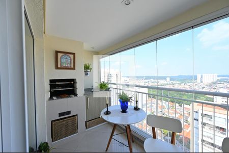 Varanda Gourmet de apartamento à venda com 3 quartos, 104m² em Vila Monte Alegre, São Paulo