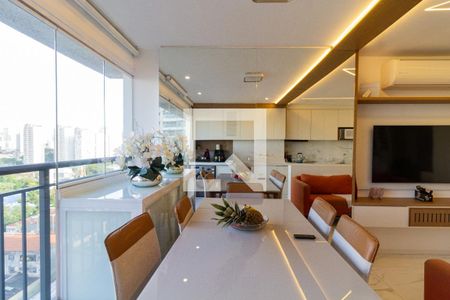 Varanda da Sala de apartamento à venda com 2 quartos, 53m² em Barra Funda, São Paulo