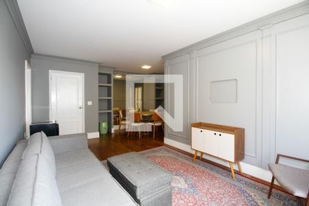 Sala de Estar e Jantar de apartamento para alugar com 3 quartos, 133m² em Cerqueira César, São Paulo