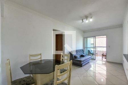 Sala de apartamento para alugar com 1 quarto, 57m² em Guilhermina, Praia Grande