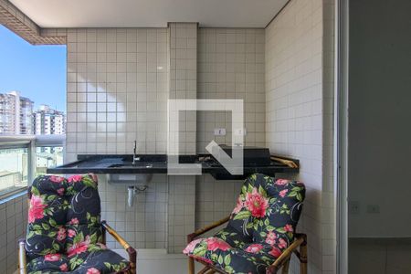 Sacada  de apartamento para alugar com 1 quarto, 57m² em Guilhermina, Praia Grande