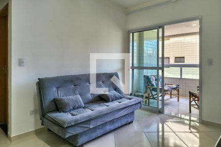 Sala de apartamento para alugar com 1 quarto, 57m² em Guilhermina, Praia Grande