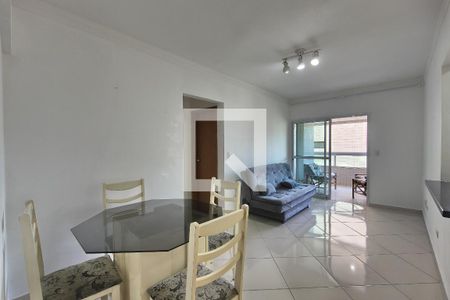 Sala de apartamento para alugar com 1 quarto, 57m² em Guilhermina, Praia Grande