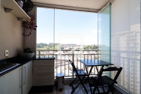 Sacada da Sala de apartamento para alugar com 1 quarto, 34m² em Jardim Santa Teresinha, São Paulo