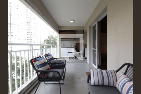 Varanda da Sala de apartamento para alugar com 2 quartos, 96m² em Morumbi, São Paulo