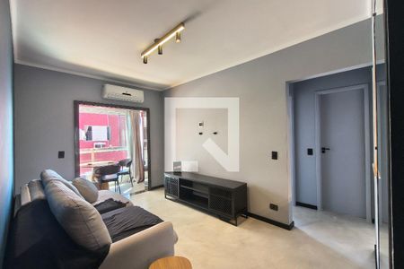 Sala de apartamento para alugar com 2 quartos, 55m² em Canto do Forte, Praia Grande