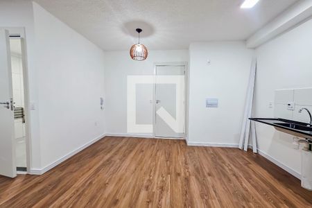 Sala/cozinha de apartamento para alugar com 1 quarto, 38m² em Jardim, Santo André