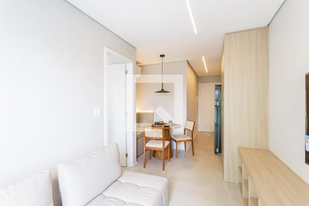 Sala/Cozinha de apartamento para alugar com 1 quarto, 35m² em Indianópolis, São Paulo