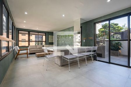 Salão de Festas de kitnet/studio à venda com 1 quarto, 34m² em Jardins, São Paulo